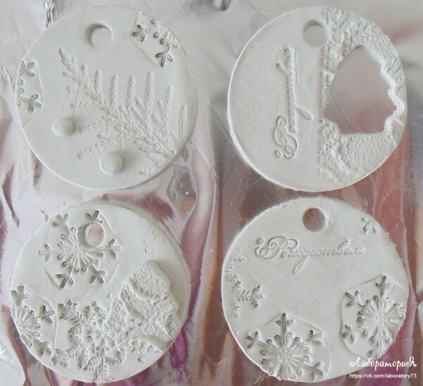 Новогодние игрушки из полимерной глины